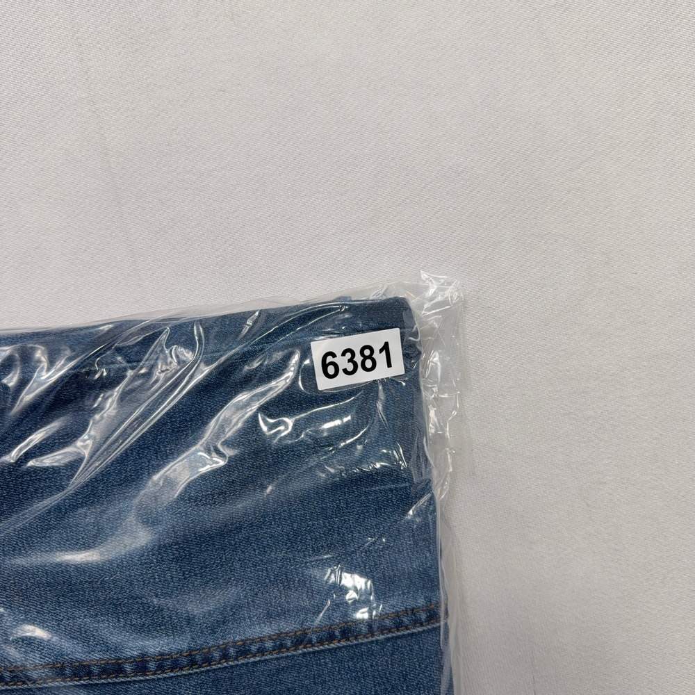 KUT from the Kloth Jeans Meg Wide Leg High Rise Raw Hem Blue Womens 12 - Picture 9 of 9